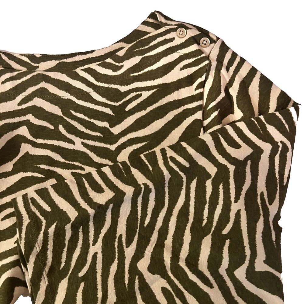 Jessica London Womens tunic 26-28 3X 4X animal print Long Sleeve top NWT